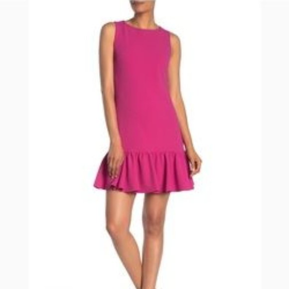 Betsey Johnson Dresses & Skirts - BETSY JOHNSON NWT Berry Pink Drop Hem Dress Women'